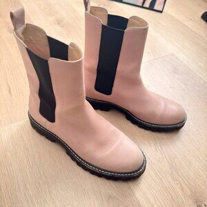 Gwen lug-sole high-shaft Chelsea boots in leather- Size 8 Womens